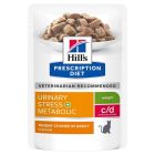 Hill's Prescription Diet Feline C/D Urinary Stress + Metabolic bustine 12 x 85 g