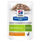 Hill's Prescription Diet Feline Metabolic Sachets 12 x 85 grs- La Compagnie des Animaux