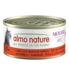 Almo Nature HFC Mousse Pollo con Zucca gatto 24 x 70 g