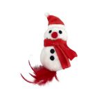 Bubimex Xmas Peluche Pupazzo di Neve Gatto 13 cm