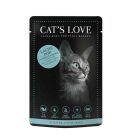 CAT'S LOVE Classic Saumon sachets 12 x 85 g- La Compagnie des Animaux