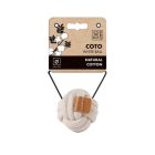 M-Pets Jouet Coto ball blanc pour chien 6,5 cm