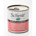 Schesir Poulet avec Carottes en gelée pour chien 16 x 285 g - La Compagnie des Animaux