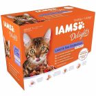 IAMS Delights Multipack "Terre & Mer" en sauce chat 12 x 85 grs - La Compagnie des Animaux