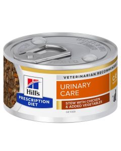 Hill's Prescription Diet Feline C/D Multicare mijotés au poulet et légumes 24 x 82 grs- La Compagnie des Animaux