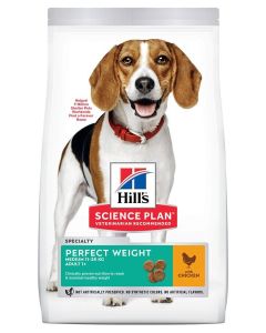 Hill's Science Plan Canine Adult Perfect Weight Medium al pollo 12 kg