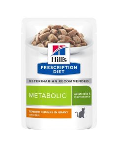 Hill's Prescription Diet Feline Metabolic Sachets 12 x 85 grs- La Compagnie des Animaux