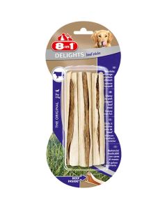 8in1 Delights Beef Sitcks pour chien x3- La Compagnie des Animaux