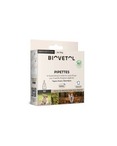 Biovetol Pipette antiparassitarie Bio cucciolo / piccolo cane x3