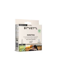 Biovetol Pipette antiparassitarie Bio cane grande x3