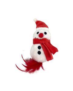 Bubimex Xmas Peluche Pupazzo di Neve Gatto 13 cm