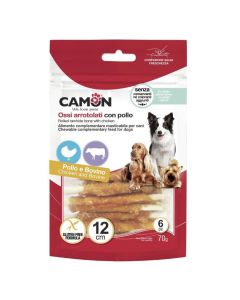 Camon Ossi arrotolati con pollo cane 250 g - Destockage