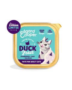 Edgard & Cooper Festive canard & poulet chat 16 x 85 g