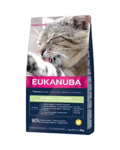 Eukanuba Hairball Control per Gatto Adulto con Pollo e Fegato 2 kg