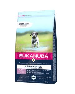 Eukanuba Grain Free Puppy Junior Large Breed con Pesce 12 kg