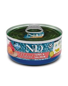 Farmina N&D Natural Tonno & Salmone Gatto 30 x 70 g