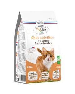 Felichef crocchette BIO senza cereali, senza gluten gatto sterilizzato 5 kg