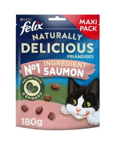 Felix Naturally Delicious Salmone Spinaci gatto 180 g