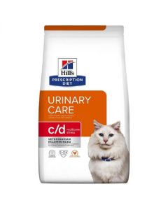 Hill's Prescription Diet Feline C/D Urinary Stress au poulet 1.5 kg- La Compagnie des Animaux