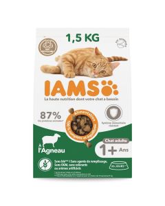 IAMS Vitality croquettes chat adulte agneau - La Compagnie des Animaux