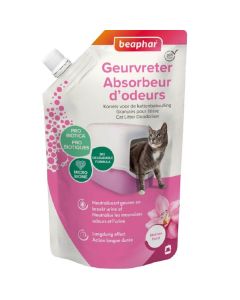 Beaphar granulés absorbeurs d'odeurs pour litière Orchidée 400 g - La Compagnie des Animaux