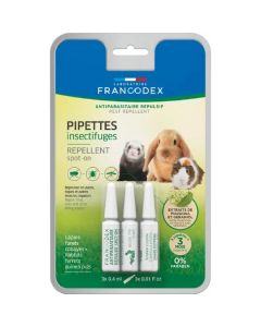 Francodex Pipette Repellenti per insetti Grandi Roditori x3