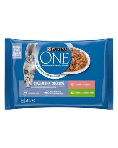 Purina One per Gatti sterilizzati al Salmone & Tacchino 4 x 85 g