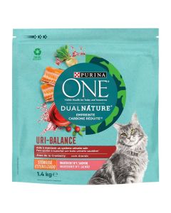 Purina One DualNature Gatto Sterilizzato cranberry salmone 1.4 kg