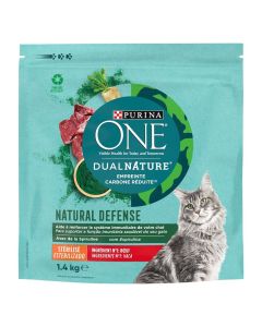 Purina One DualNature Gatto Sterilizzato Spirulina Manzo 1.4 kg