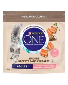 Purina One Salmone Senza cereali Gatto adulto 1.1 kg