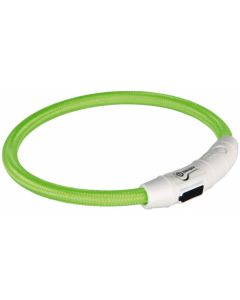 Trixie Collier Lumineux Safer Life USB Flash vert pour chien XS-S